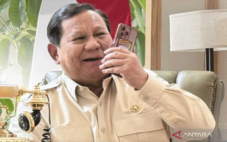 Idulfitri, Prabowo Telepon Erdogan, PM Sharif, MBS, dan Raja Yordania