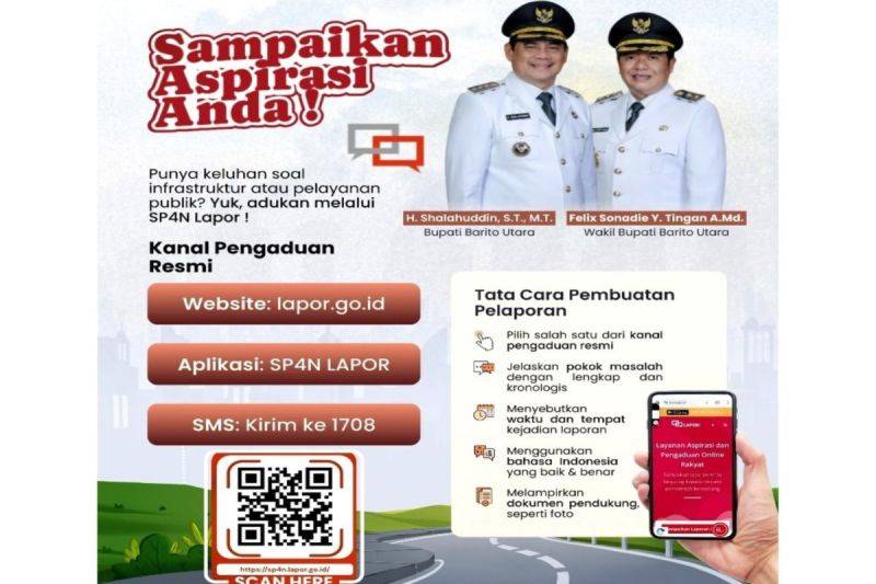 Pemkab Barito Utara Dorong Warga Aktif Lapor Lewat SP4N LAPOR