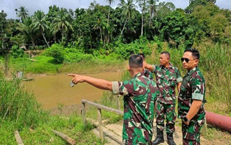 Kodim Muara Teweh Siapkan Pembangunan Jembatan Gantung di Liang Buah