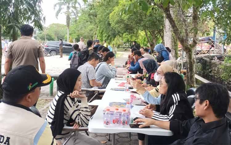 Bapenda Palangka Raya Jaring Ratusan Kendaraan Penunggak Pajak
