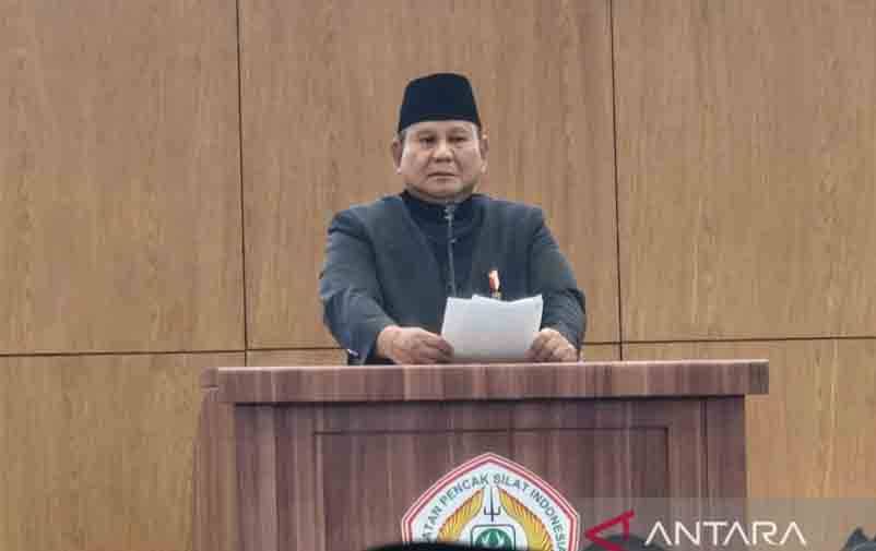 Prabowo Berpesan ke Pendekar Silat Bela Kebenaran dan Kaum Lemah