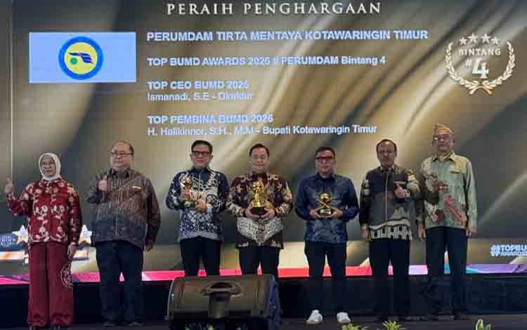 Kotim Raih Penghargaan Bintang 4 di TOP BUMD Awards 2026