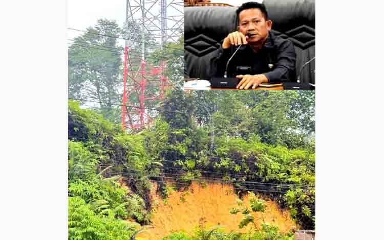 Ardianto Tindak Lanjuti Keluhan Warga Desa Sikui, Tower Telkomsel Terancam Longsor