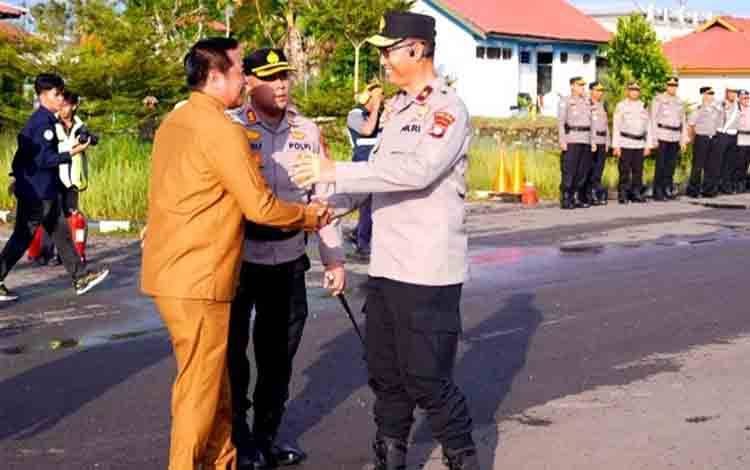 Wakil Bupati Barito Utara Sambut Kunjungan Wakapolda