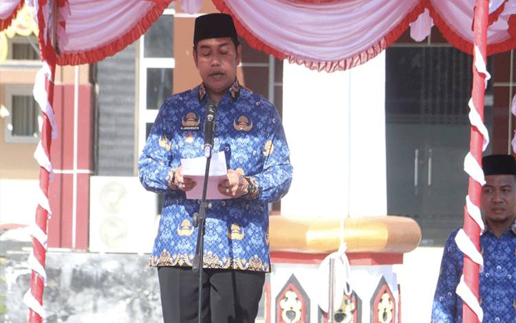 Apel Gabungan KORPRI, Wabup Pulang Pisau Tekankan Disiplin dan Kinerja ASN