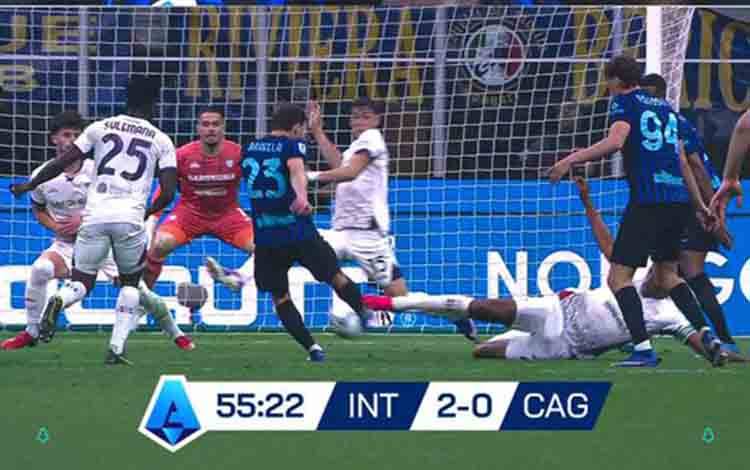 Inter Milan Menang 3-0 atas Cagliari, Unggul 12 Poin dari Napoli