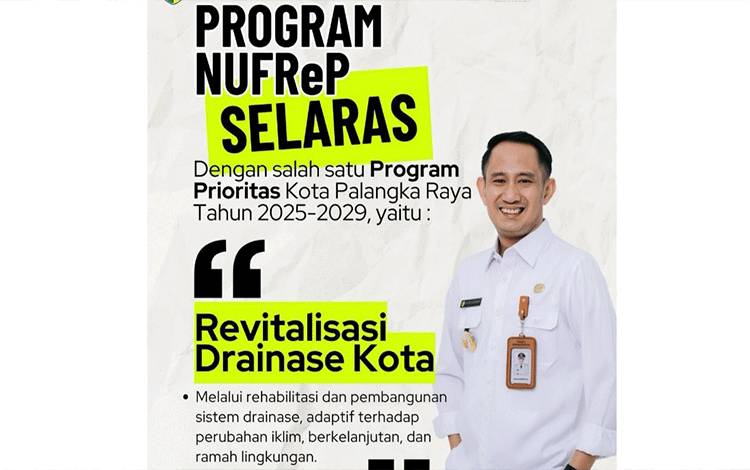 Wali Kota Palangka Raya: Program NUFReP Selaras dengan Revitalisasi Drainase