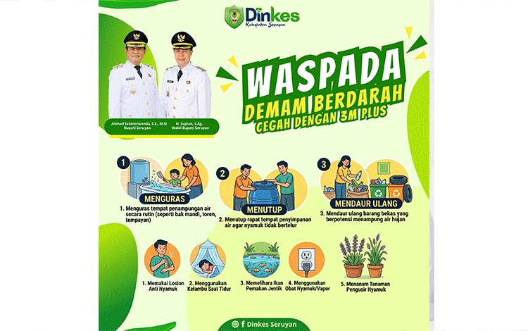 Cuaca Tak Menentu, Dinkes Seruyan Imbau Warga Waspada DBD dengan Gerakan 3M Plus
