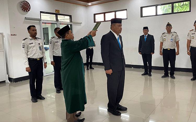 Kakanwil Ditjenpas Kalteng Lantik Prayudha Rachmadany Jadi Kepala Bapas Sampit