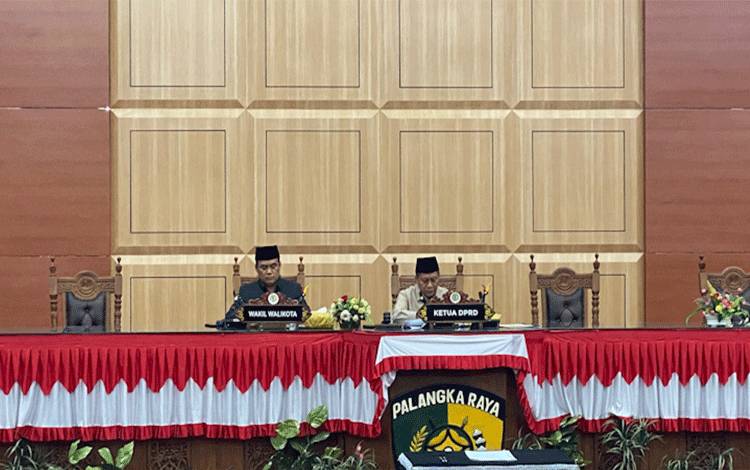 Paripurna DPRD Palangka Raya Bahas LKPJ 2025, Dipimpin Wakil Wali Kota dan Ketua DPRD