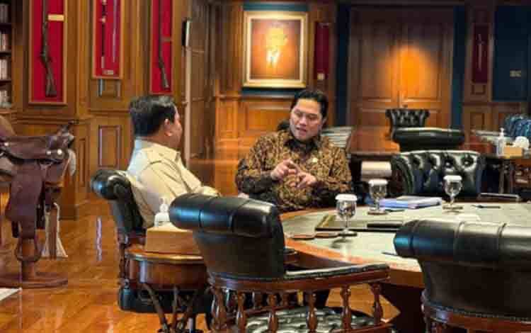 Erick Thohir Lapor Rencana Bangun Akademi Olahraga Nasional ke Prabowo