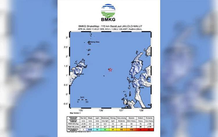 BMKG: Gempa Dangkal di Jailolo Malut Akibat Deformasi Kerak Bumi