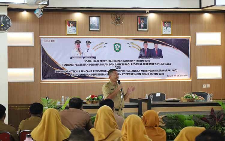 Pemkab Kotim Sosialisasikan Perbup Nomor 7 Tahun 2026 Dorong Budaya Kerja Kompetitif ASN