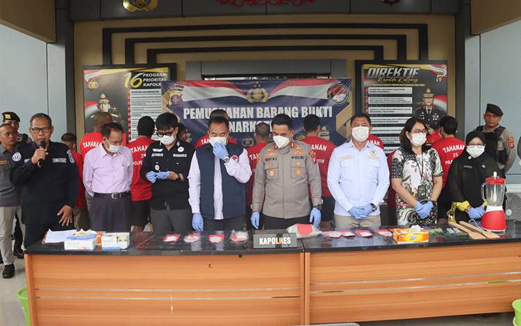 Sabu Bernilai Rp 1,9 Miliar Dimusnahkan Polres Kotim