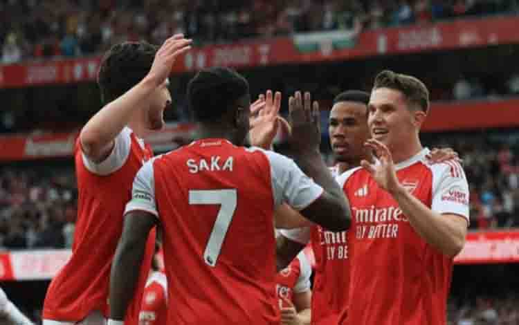 Arsenal Unggul Enam Poin dari Manchester City usai Gilas Fulham 3-0