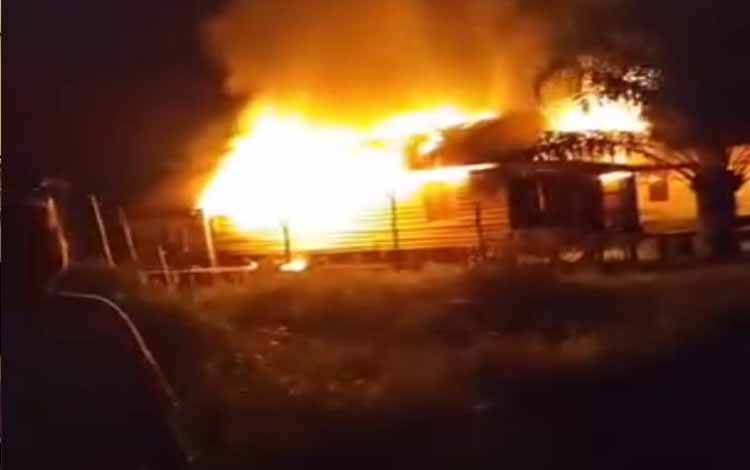 Kebakaran di Desa Hanjalipan Sengaja Dibakar Pemilik Rumah yang ODGJ