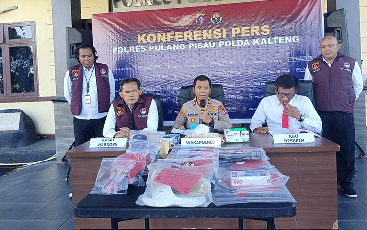 Polres Pulang Pisau Ungkap 12 Kasus Kejahatan, Didominasi Narkotika