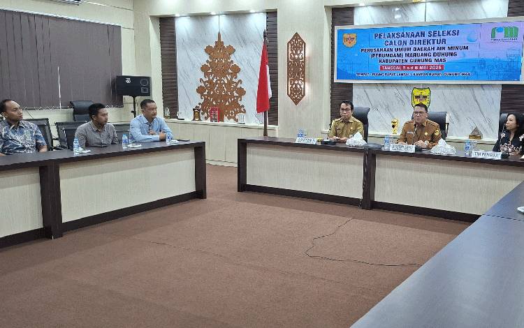 Tiga Peserta Ikut Uji Kelayakan dan Kepatutan Seleksi Calon Direktur Perumdam Maruang Duhung Gunung Mas