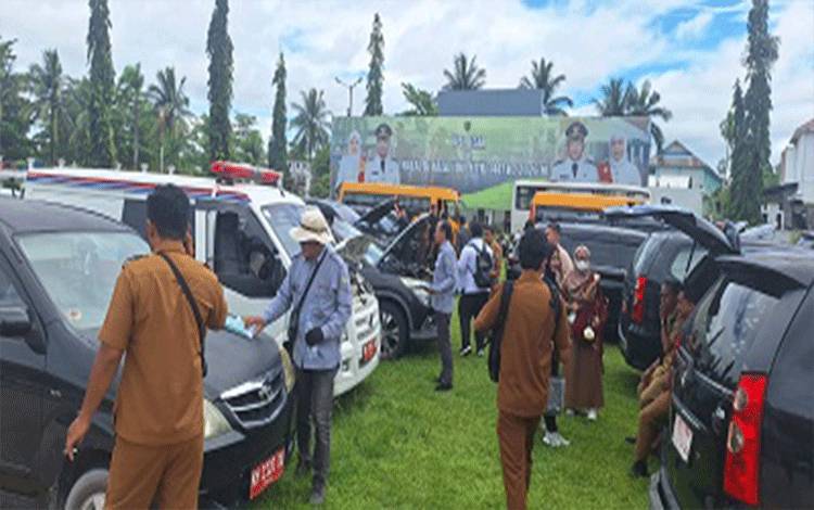 BPK Periksa Ratusan Kendaraan Dinas Pemkab Barsel