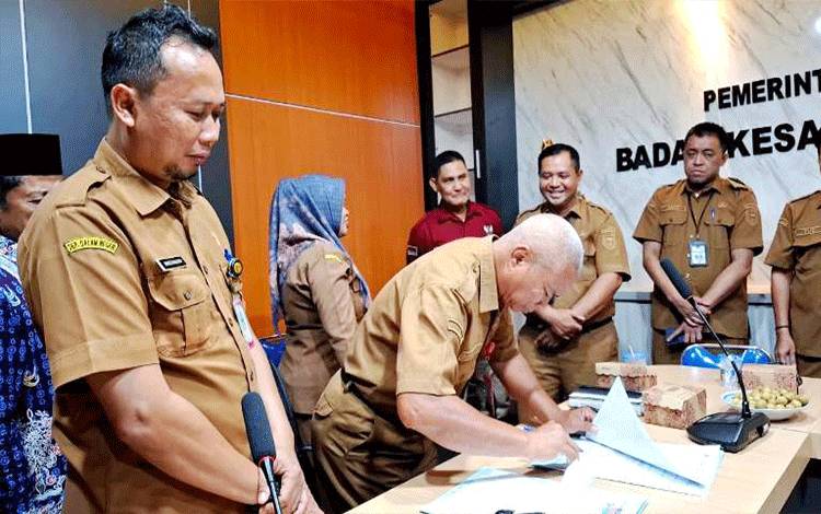 Sertijab Kesbangpol Barito Utara Libatkan FKUB, FKDM dan FPK Perkuat Kerukunan