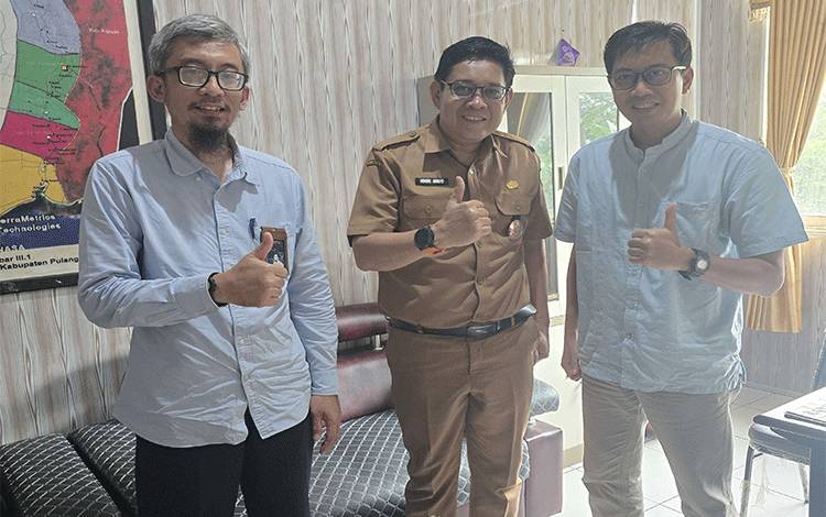 PLN Nusantara Power UP Pulang Pisau Kunjungi Diskominfostandi, Perkenalkan Asman Baru