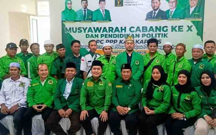 PPP Kapuas Sukses Gelar Muscab X, Darwandie Sampaikan Terima Kasih di Akhir Masa Jabatan