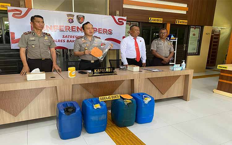 Polres Barito Selatan Bekuk Pelaku Penyalahgunaan BBM Bersubsidi
