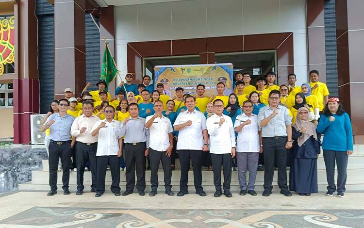 105 Peserta Kontingen FBIM Pulang Pisau Resmi Dilepas Wakil Bupati