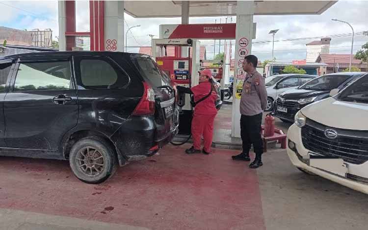 Polres Gunung Mas Kawal Distribusi BBM di Kurun