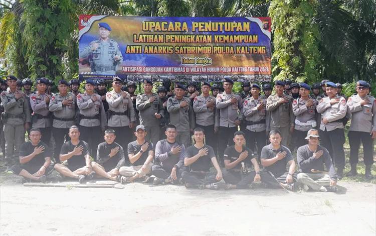 Usai Latihan Anti Anarkis Satbrimob Polda Kalteng Siap Jaga Stabilitas Keamanan Kalteng