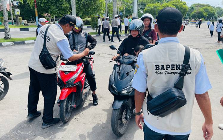 Razia Pajak Kendaraan di Palangka Raya  ditemukan 86 Kendaraan Menunggak PKB Terjaring