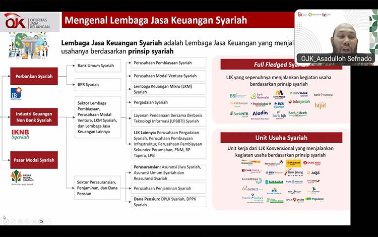 OJK Kenalkan Ragam Lembaga Keuangan Syariah kepada Masyarakat Palangka Raya