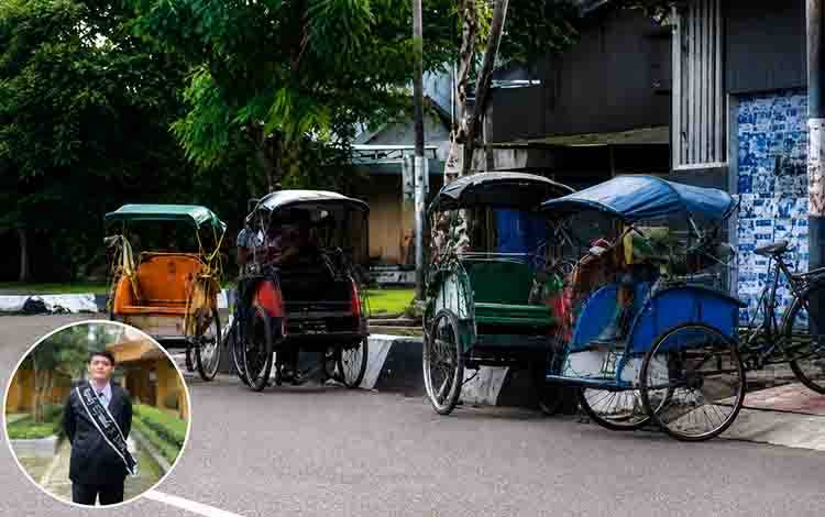 Mahasiswa Urban Design ITB Soroti Masa Depan Becak di Kuala Kapuas