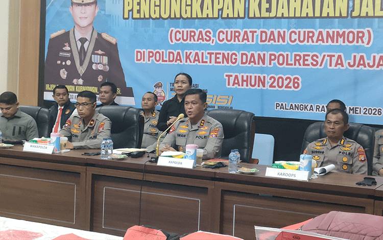 Polda Kalteng Tangani 93 Kasus Curanmor Hingga Mei 2026