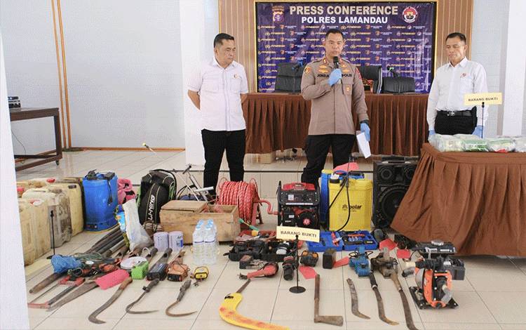 Polres Lamandau Ungkap Komplotan Pencuri Pondok, Temukan Narkoba dan Puluhan Barang Hasil Curian