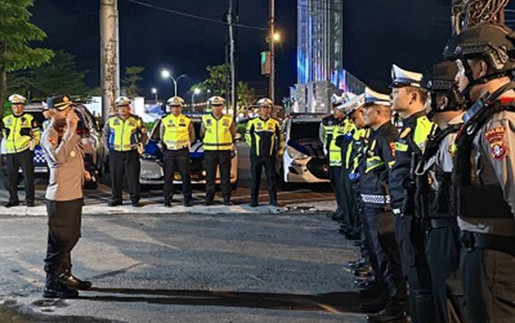 Polresta Palangka Raya Gelar Patroli Gabungan, Amankan Dua Kendaraan Terkait Balap Liar