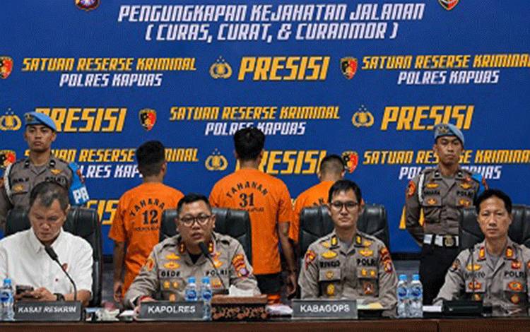 Polres Kapuas Catat 17 Kasus Curat, Curas, dan Curanmor Selama Lima Bulan