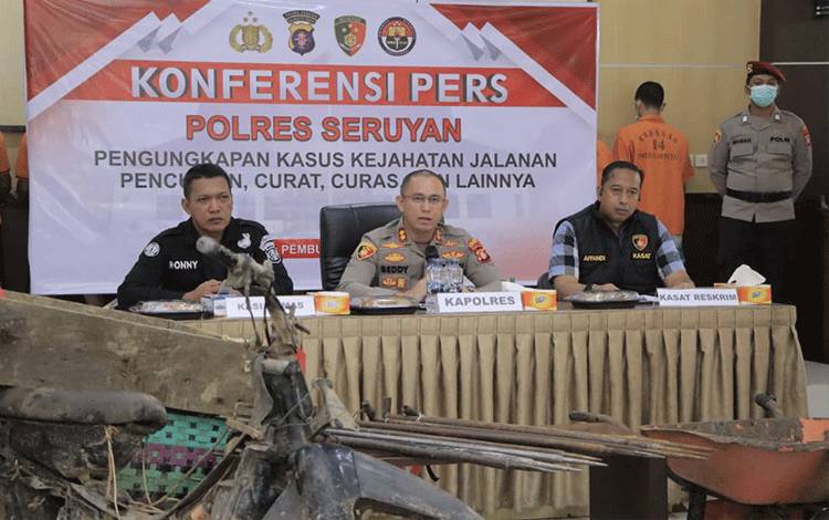 Polres Seruyan Ungkap 40 Kasus Kejahatan Jalanan, 74 Tersangka Diamankan