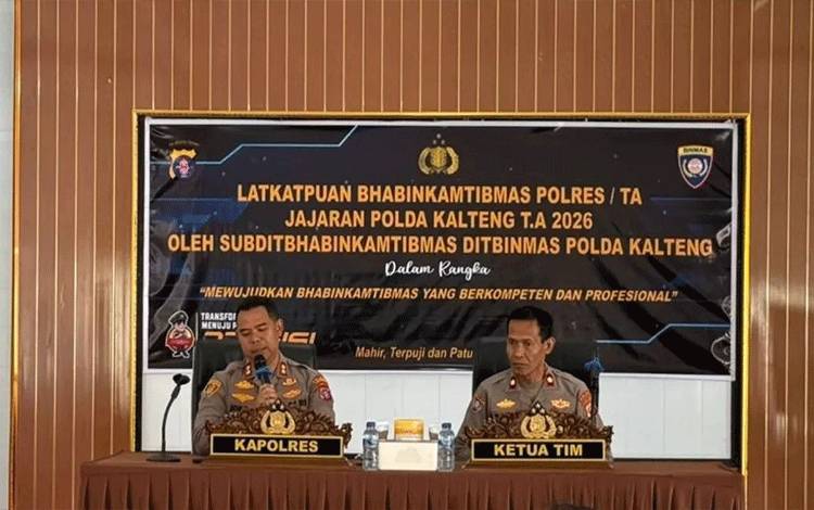 Ditbinmas Polda Kalteng Tingkatkan Kemampuan Bhabinkamtibmas Polres Lamandau