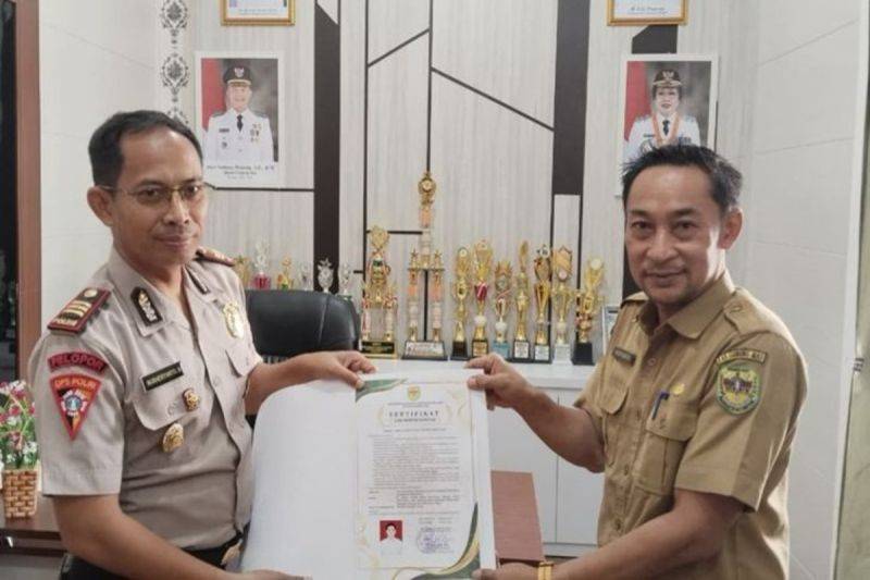 Dinkes Gunung Mas Terbitkan SLHS untuk Dua Dapur MBG Polres