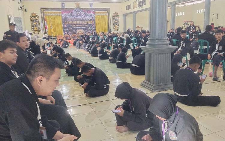245 Siswa PSHT Kobar Ikuti Uji Kelayakan Calon Warga di Padepokan Sekar Tunjung Madya