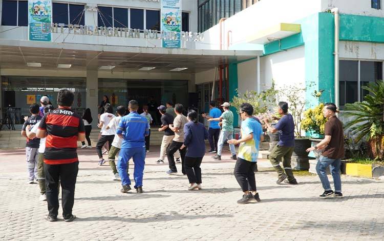 Jaga Kebugaran dan Produktivitas, Karyawan PLN Nusantara Power UP Pulang Pisau Rutin Gelar Senam Jumat