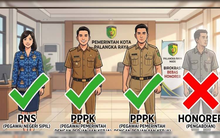 Sudah Tidak Ada Pegawai Berstatus Honorer di Pemko Palangka Raya