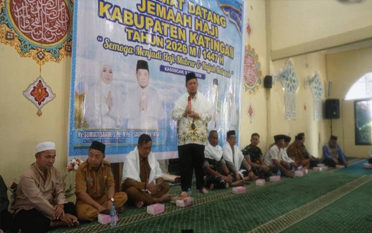 Pemkab Katingan Sambut Kepulangan 37 Jemaah Haji di Masjid At-Ta'awun Kasongan
