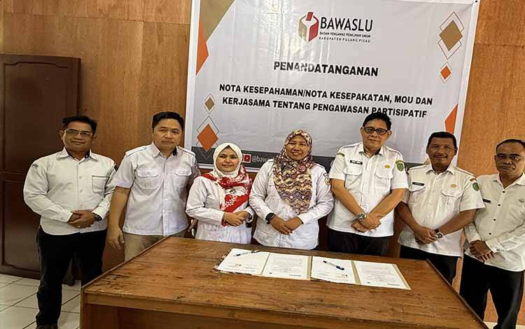 Diskominfostandi dan Bawaslu Pulang Pisau Perkuat Sinergi Pengawasan Partisipatif Pemilu