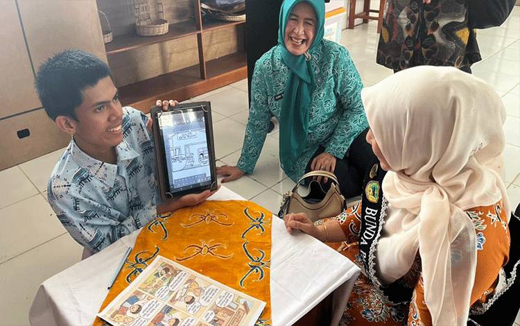 Bunda PAUD Barito Utara Berikan Semangat Peserta Didik Sekolah Khusus Negeri 1 Muara Teweh