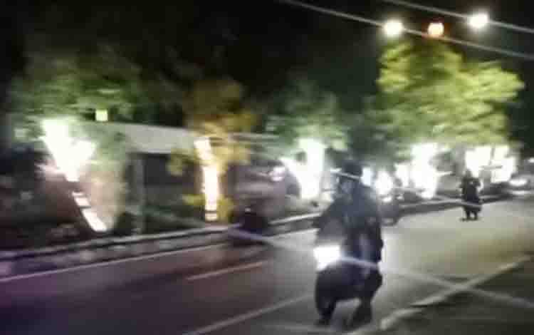Jalan Tambun Bungai Kuala Kapuas Kembali Jadi Sirkuit Balapan Liar