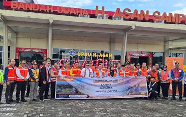 Bupati Seruyan Apresiasi Penerbangan Perdana Super Air Jet di Sampit, Dorong Ekonomi dan Investasi Daerah