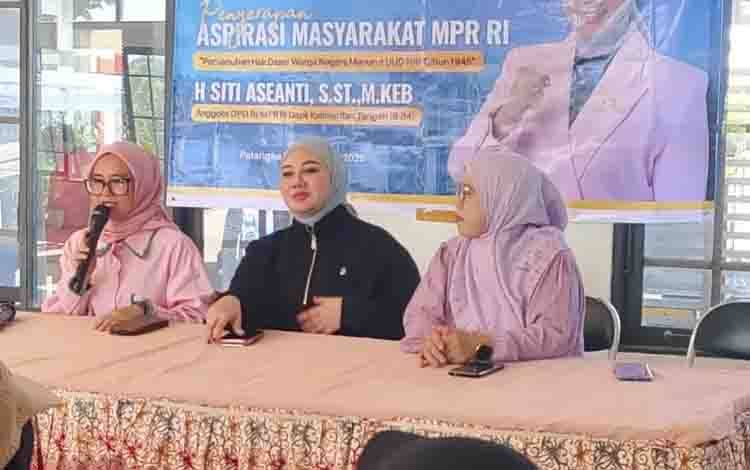 Anggota DPD RI Siti Aseanti Serap Aspirasi Warga Kalampangan