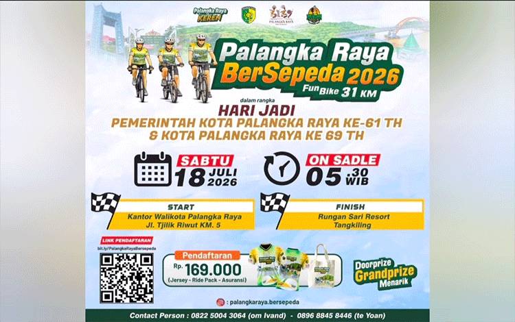 Wali Kota Palangka Raya Ajak Masyarakat Ikut Event Palangka Raya Bersepeda